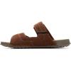 imageClarks Mens Crestview Easy Flat SandalCola Leather