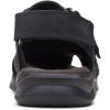 imageClarks Mens Hapsford Cove Fisherman SandalBlack Tumbled Leather