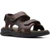 imageClarks Mens Walkford Walk Flat SandalDark Brown Leather