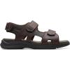 imageClarks Mens Walkford Walk Flat SandalDark Brown Leather