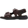 imageClarks Mens Walkford Walk Flat SandalDark Brown Leather