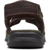 imageClarks Mens Walkford Walk Flat SandalDark Brown Leather