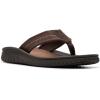 imageClarks Mens Wesley Belt Flip FlopDark Brown Textile