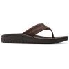 imageClarks Mens Wesley Belt Flip FlopDark Brown Textile