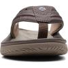 imageClarks Mens Wesley Post Flip FlopBrown Synthetic
