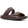 imageClarks Mens Crestview Easy Flat SandalDark Brown Leather