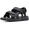 imageClarks Mens Walkford Walk Flat SandalBlack Leather