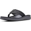 imageClarks Mens Wesley Post Flip FlopBlack Synthetic