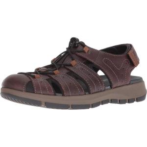 imageClarks Mens Brixby Cove Fisherman SandalDark Brown Leather