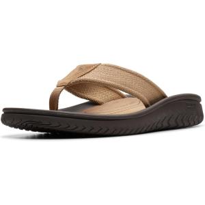 imageClarks Mens Wesley Belt Flip FlopDesert Textile