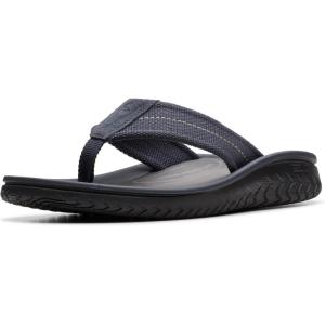 imageClarks Mens Wesley Belt Flip FlopNavy Textile