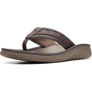 imageClarks Mens Wesley Post Flip FlopBrown Synthetic