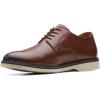 imageClarks Mens Derby LaceUp OxfordDark Tan Leather