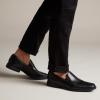 imageClarks Mens Escalade SlipOnBlack Black Leather