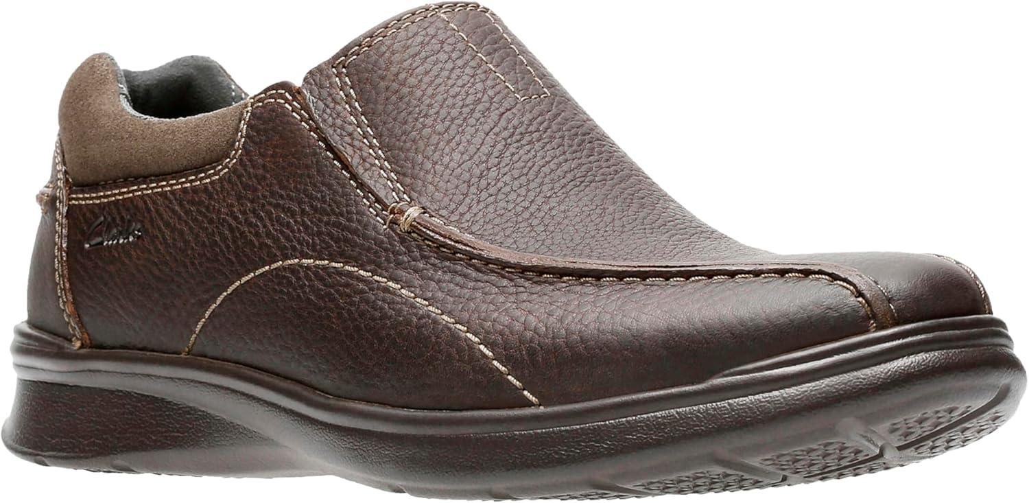imageClarks Mens Cotrell Step SlipOn LoaferBrown Oily Leather