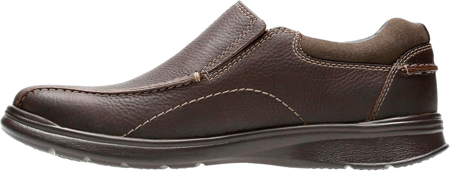 imageClarks Mens Cotrell Step SlipOn LoaferBrown Oily Leather