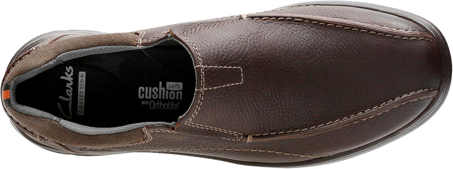 imageClarks Mens Cotrell Step SlipOn LoaferBrown Oily Leather