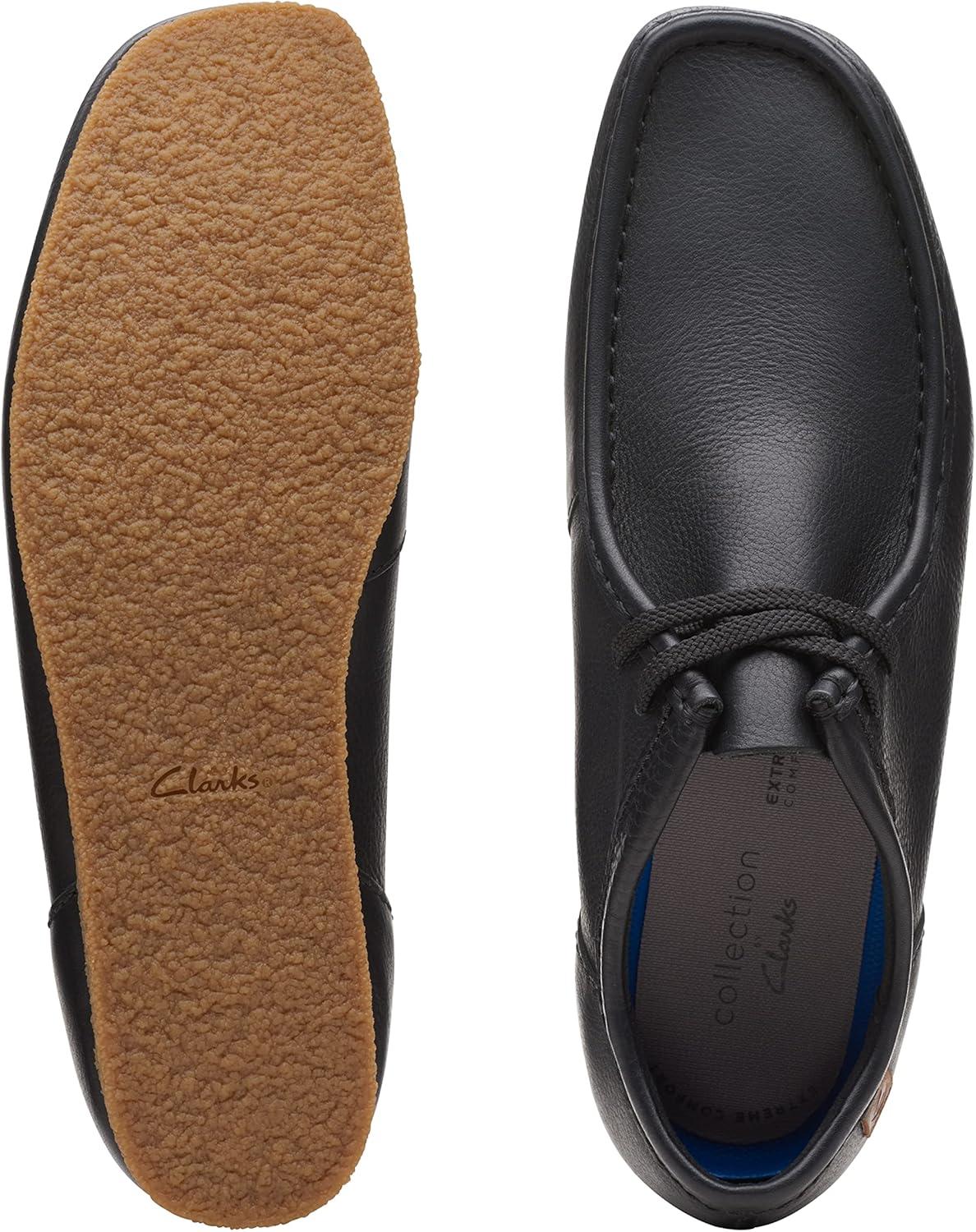imageClarks Mens Shacre Ii Run Shoes MoccasinBlack Leather