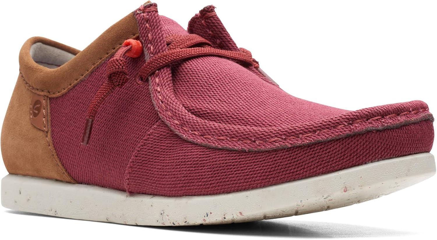 imageClarks Mens ShacreLite Moc OxfordBrick Red Textile