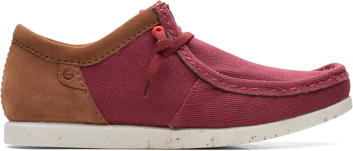 imageClarks Mens ShacreLite Moc OxfordBrick Red Textile