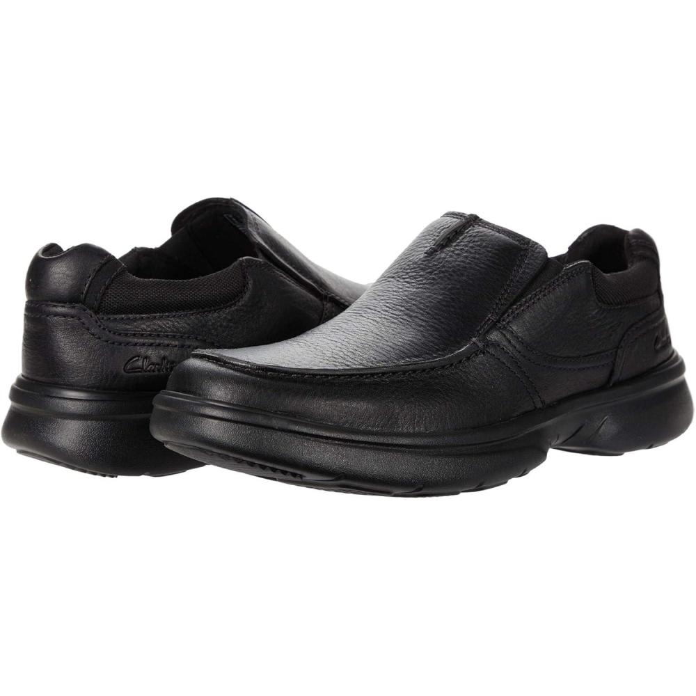 imageClarks Mens Bradley Free LoaferBlack Tumbled Leather