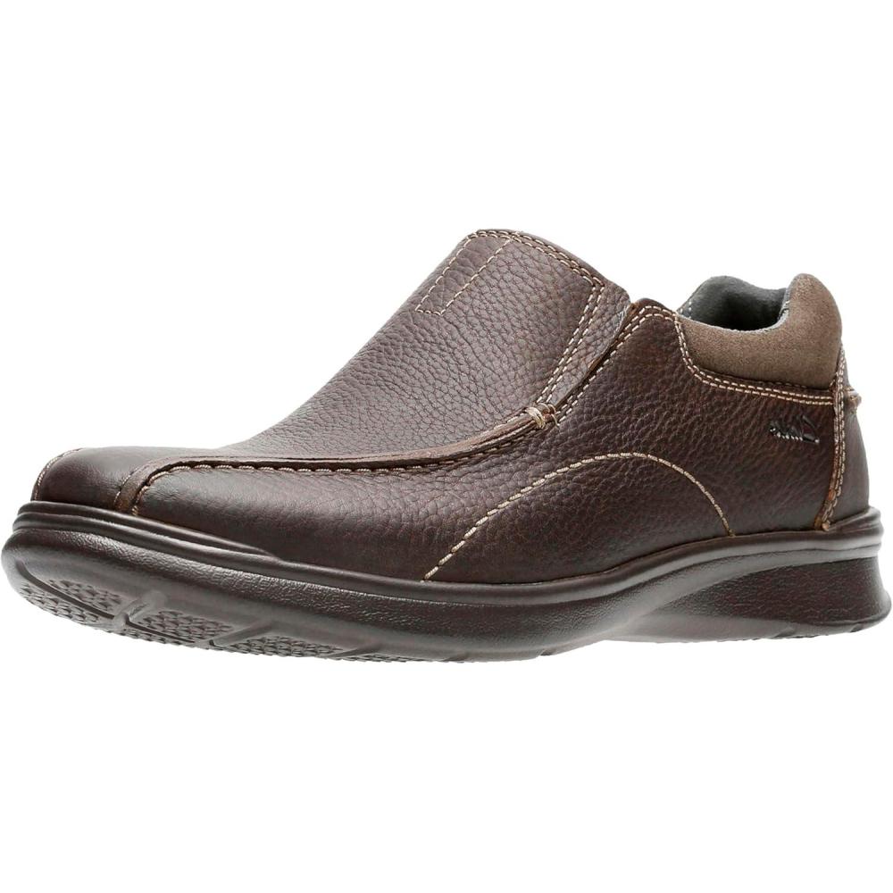 imageClarks Mens Cotrell Step SlipOn LoaferBrown Oily Leather