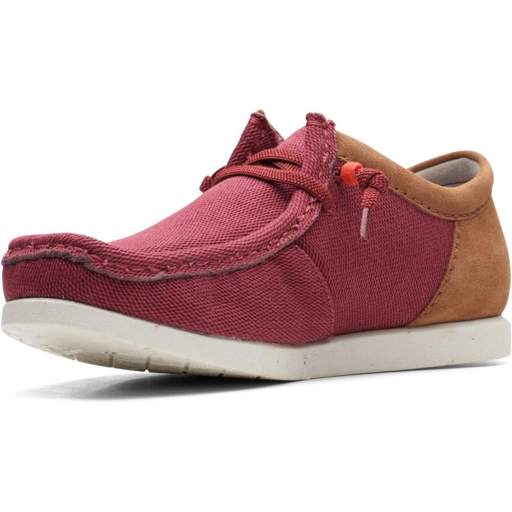 imageClarks Mens ShacreLite Moc OxfordBrick Red Textile