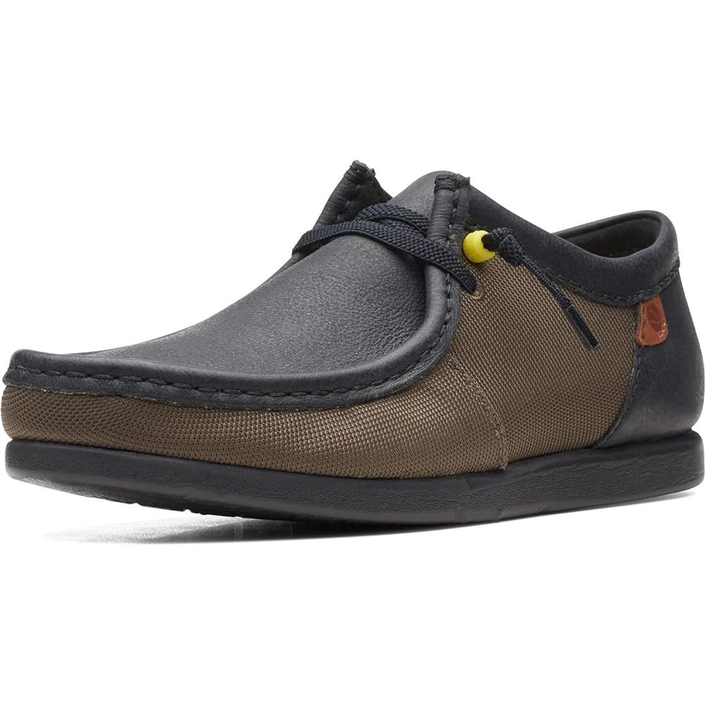 imageClarks Mens ShacreLite Moc OxfordDark Green Textile