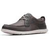 imageClarks Mens Flexway Lace Boat ShoeLight Grey Leather