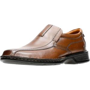 imageClarks Mens Escalade Step LoaferBrown Leather