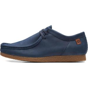 imageClarks Mens Shacre Ii Run Shoes MoccasinNavy Nubuc