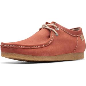 imageClarks Mens Shacre Ii Run Shoes MoccasinRed Suede