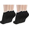 imageClarks Womens Half Cushion Low Cut Socks 6 Pair Black Womens 410 Shoe
