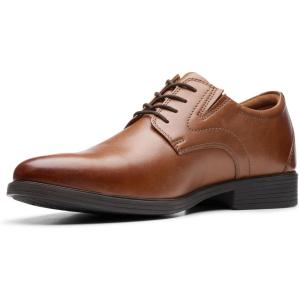 imageClarks Mens Whiddon Plain Oxford FlatDark Tan