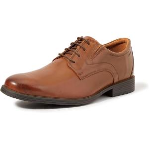 imageClarks Mens Whiddon Plain Oxford FlatDark Tan Lea
