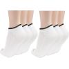 imageClarks Womens Half Cushion Low Cut Socks 6 Pair White Womens 410 Shoe