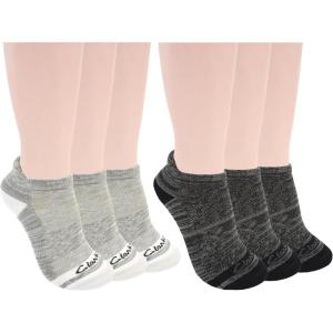 imageClarks Womens Half Cushion Low Cut Tab Socks 6 Pair Multicolor Womens 410 Shoe