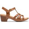 imageClarks Womens Emily2 Rose Heeled SandalTan Leather