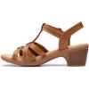 imageClarks Womens Emily2 Rose Heeled SandalTan Leather