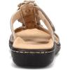 imageClarks Womens Laurieann Judi Flat SandalMetallic SyntheticLeather
