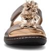 imageClarks Womens Laurieann Judi Flat SandalMetallic SyntheticLeather