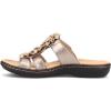 imageClarks Womens Laurieann Judi Flat SandalMetallic SyntheticLeather