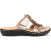 imageClarks Womens Laurieann Judi Flat SandalMetallic SyntheticLeather