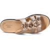 imageClarks Womens Laurieann Judi Flat SandalMetallic SyntheticLeather