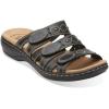 imageClarks Womens Leisa Cacti Slide SandalBlack Leather