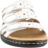 imageClarks Womens Leisa Cacti Slide SandalWhite Leather