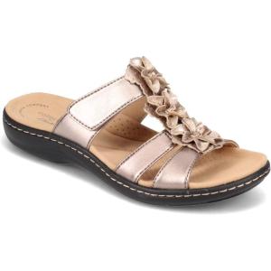 imageClarks Womens Laurieann Judi Flat SandalMetallic SyntheticLeather