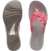 imageClarks Womens Brinkley Flora Flip FlopBright Coral Synthetic