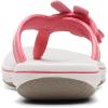 imageClarks Womens Brinkley Flora Flip FlopBright Coral Synthetic