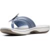 imageClarks Womens Brinkley Flora Flip FlopDenim Blue Synthetic